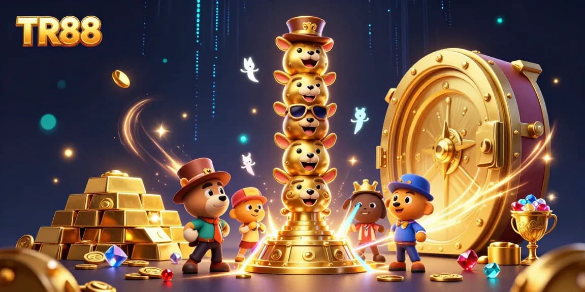 Play thrilling casino games and win at TR88 with vibrant animations and gold treasures.