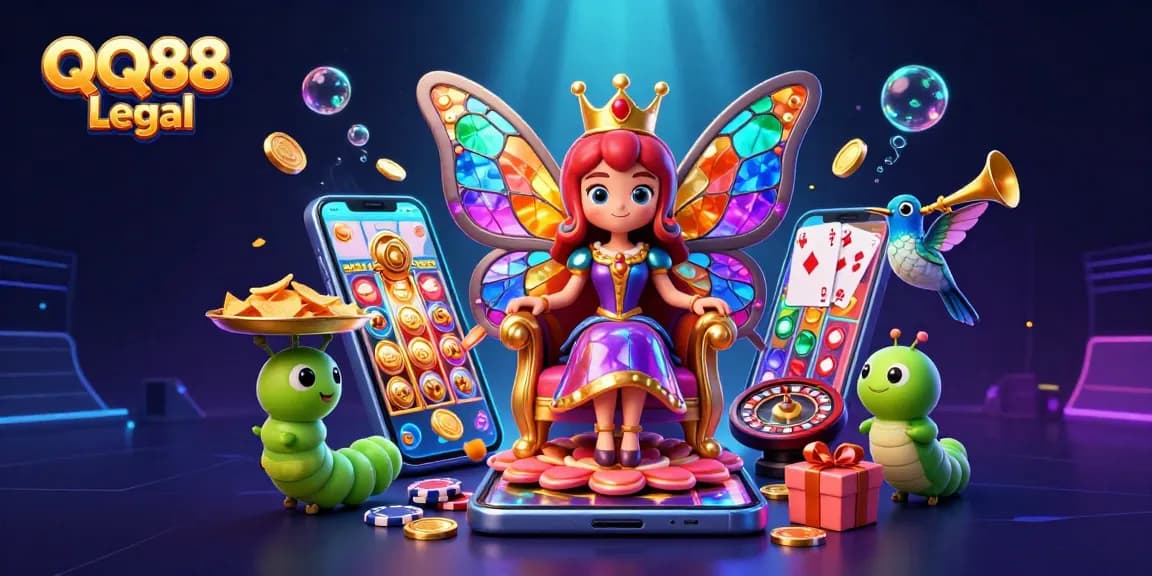 Experience the magic of QQ88 Legal with captivating gaming scenes and vibrant characters.