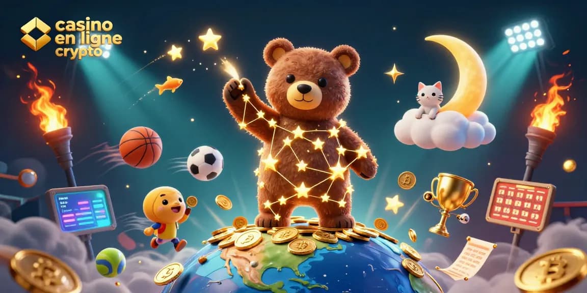 Profitez des bonus et des jeux innovants dans le casino en ligne crypto avec cette illustration captivante.