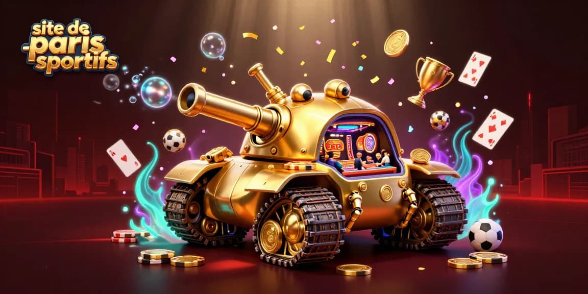 Plongez dans l'univers du site de paris sportifs avec une illustration captivante de casino sous-marin.