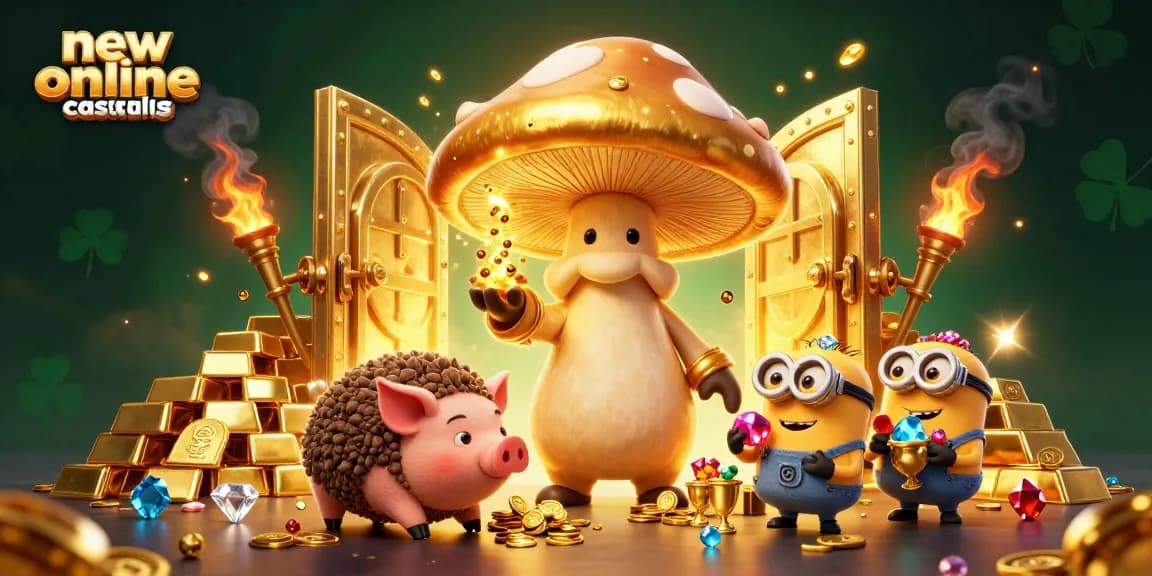 Spin to win at new online casinos Australia with magical golden treasures and vibrant characters.