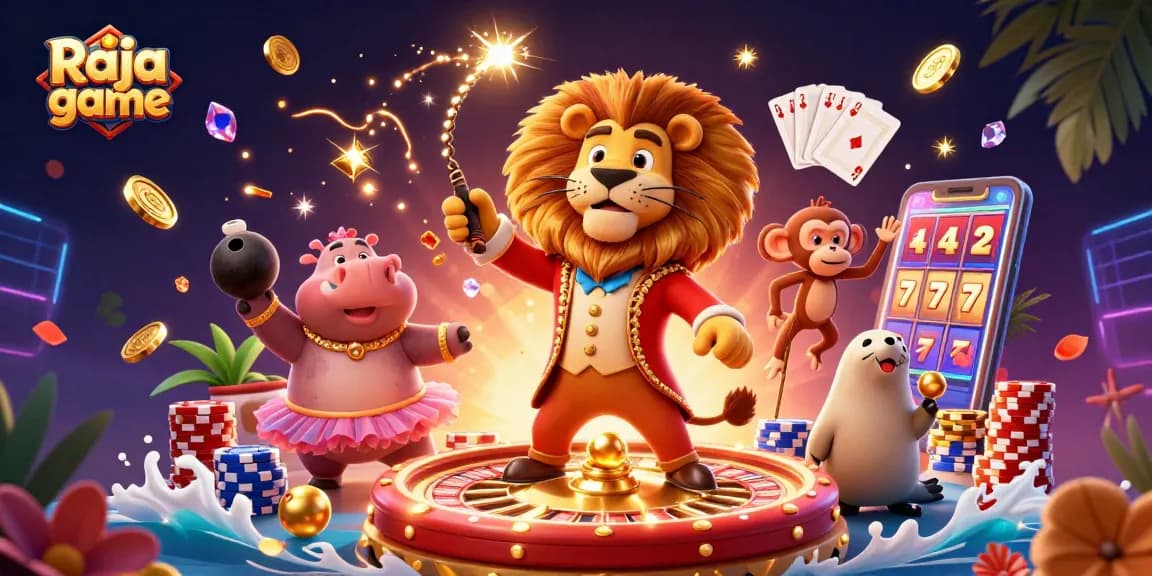 Play exciting lottery and casino games at Raja game with vibrant visuals and dynamic rewards.