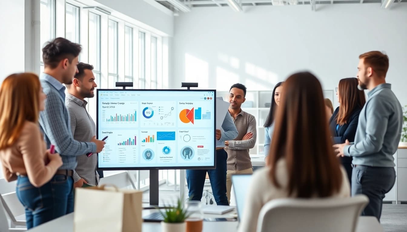 Collaborative environment in a Shopify Plus agency showcasing e-commerce project strategies.