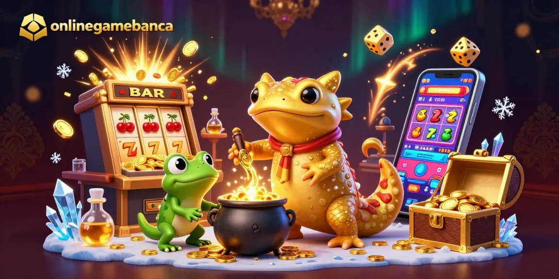 Experience the thrill of onlinegamebanca with golden coins and dynamic slot machine action in a vibrant casino setting.