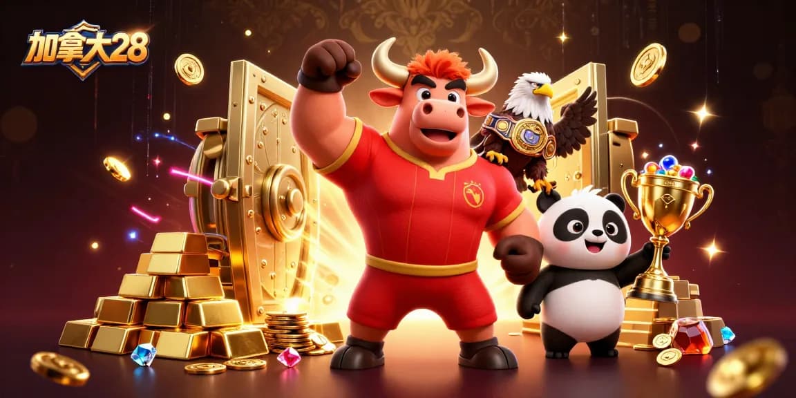 Engaging scene featuring 加拿大28 lottery prediction with vibrant casino elements and characters celebrating victory.