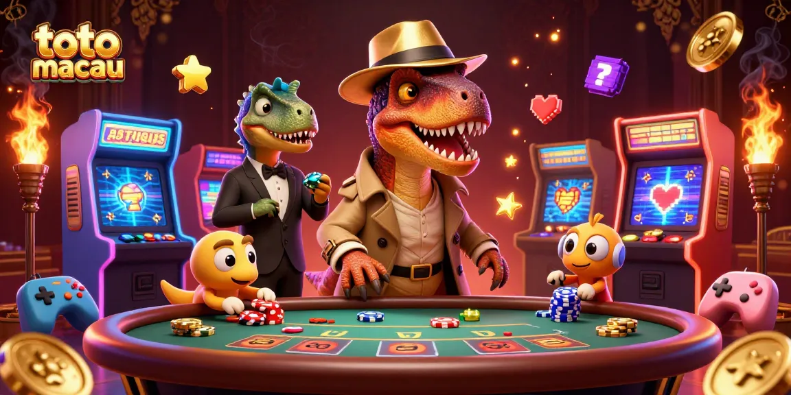 Players enjoying the thrilling atmosphere of toto macau at vibrant casino games filled with dynamic characters.