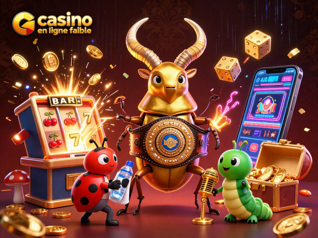 Jouer sur un casino en ligne fiable avec une illustration de scène spectaculaire de phénomènes de jeux.