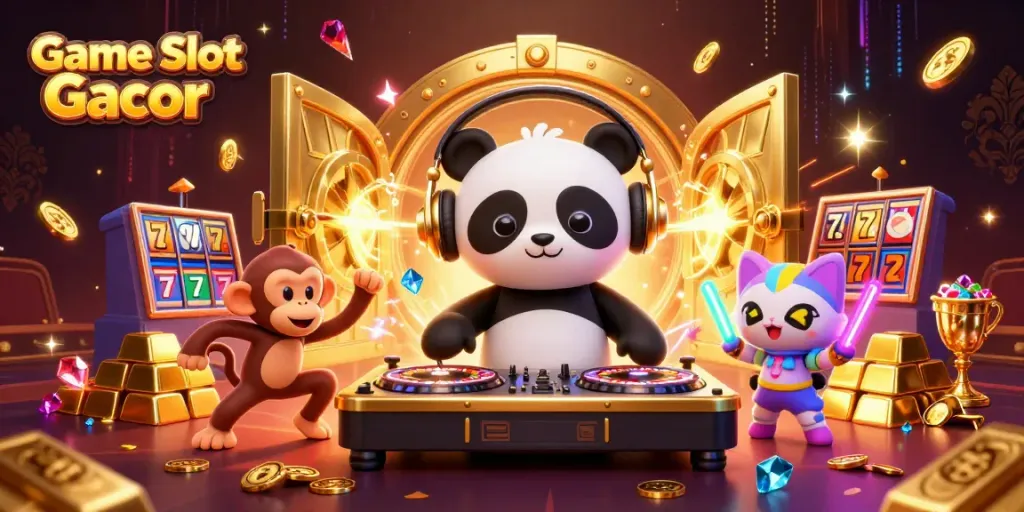 Pemain slot gacor menginspirasi dengan DJ panda dan slot bertema kaya.