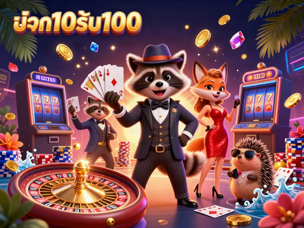 ฝาก10รับ100 โปรโมชั่นคาสิโน ที่ผู้เล่นสามารถรับโบนัส 100 บาท โดยฝากเพียง 10 บาท