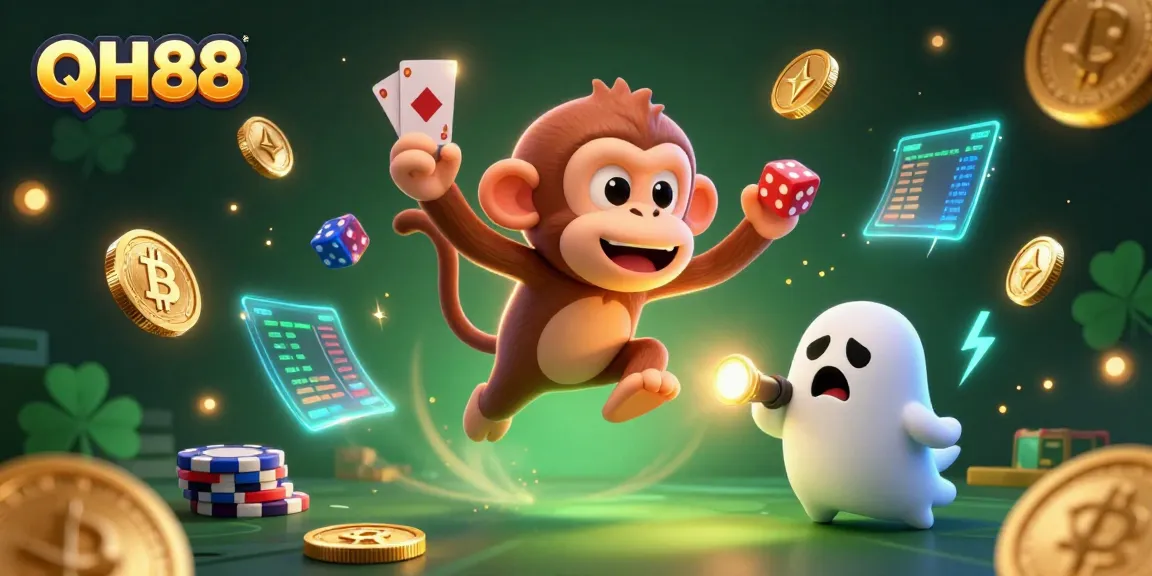 Experience thrilling adventures with QH88 as mystical creatures interact in an immersive casino world.