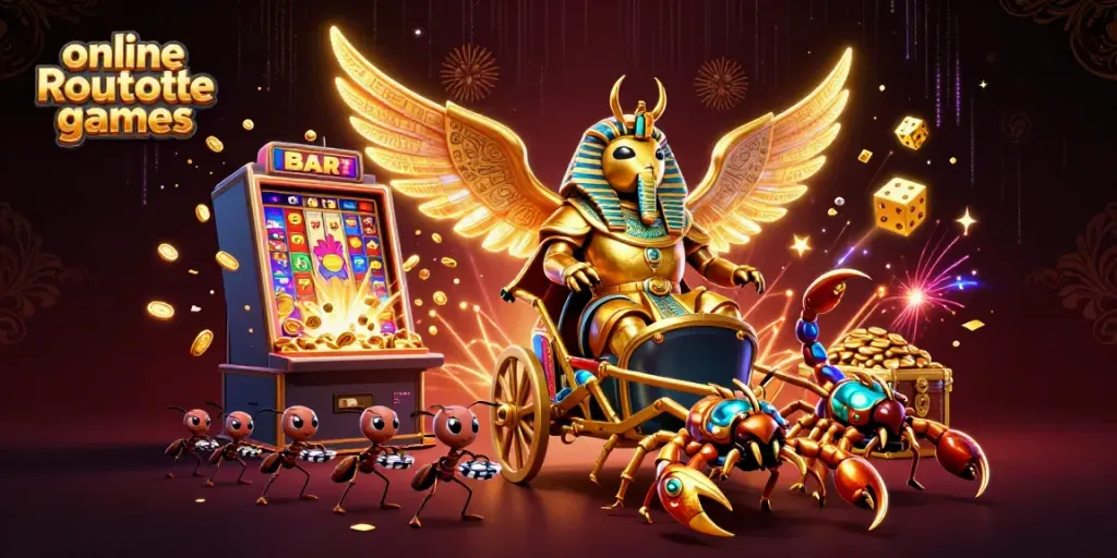 Engage in thrilling online roulette games with dynamic 3D characters and exciting casino elements.