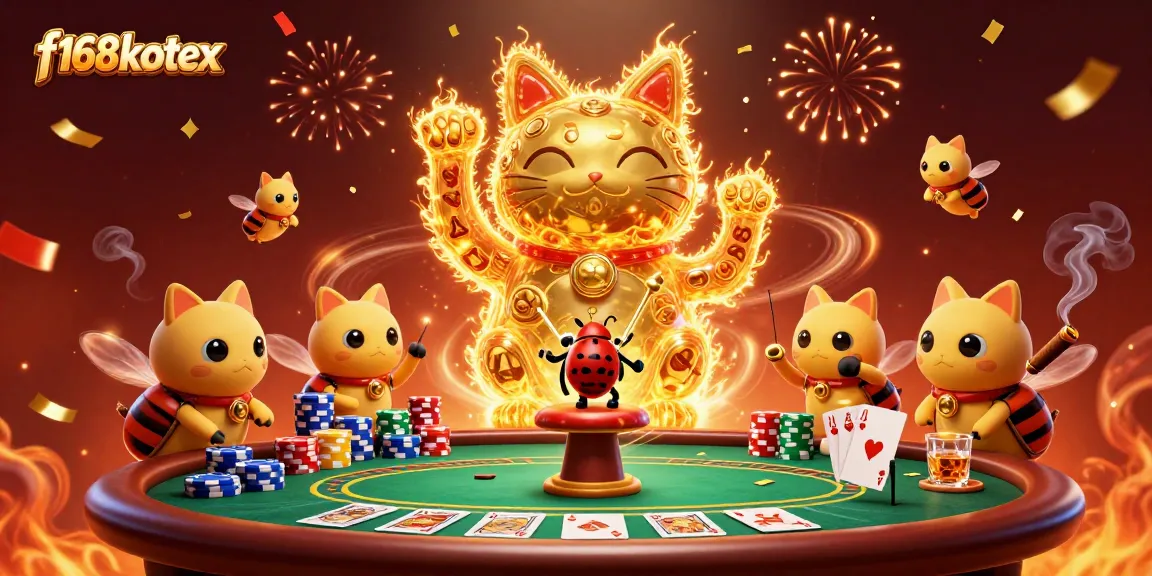 Experience the magic of f168kotex with lively casino symbols brought to life through vibrant illustrations.
