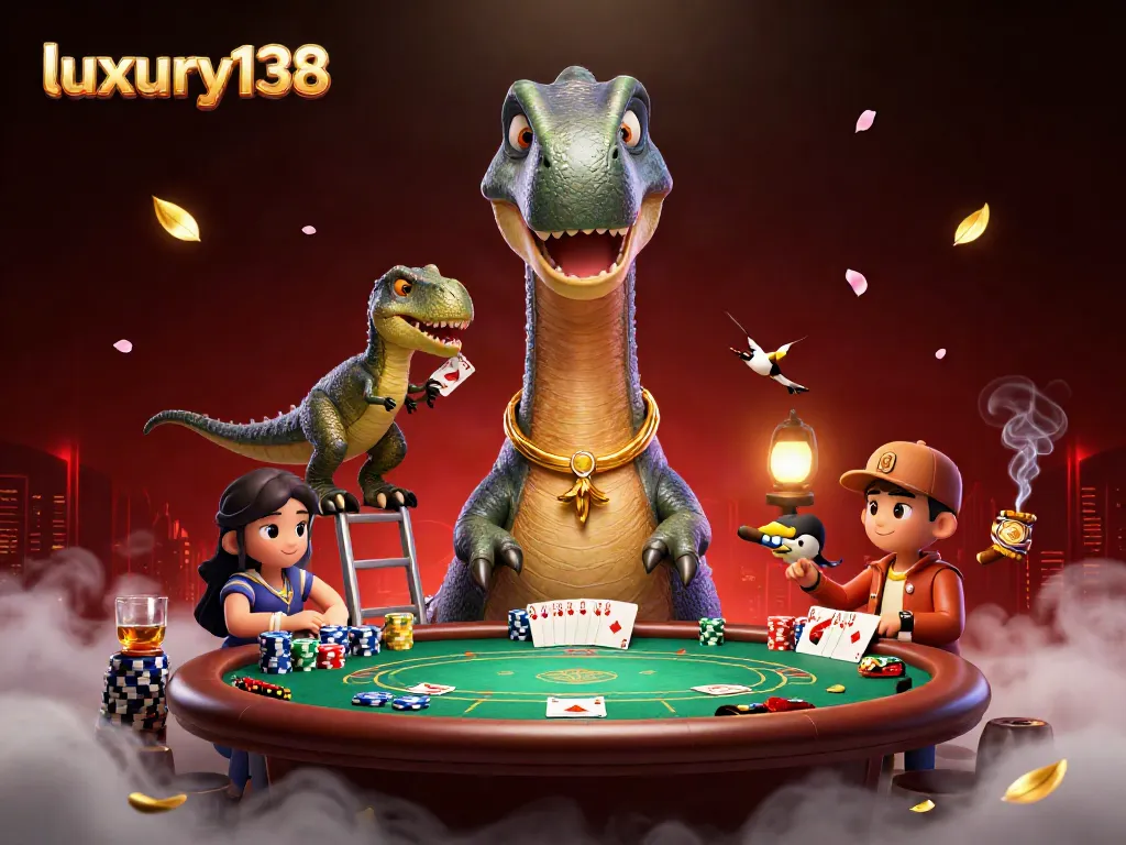 Permainan kartu menarik di luxury138 dengan brontosaurus menggoda dan dealer cerdas di kasino