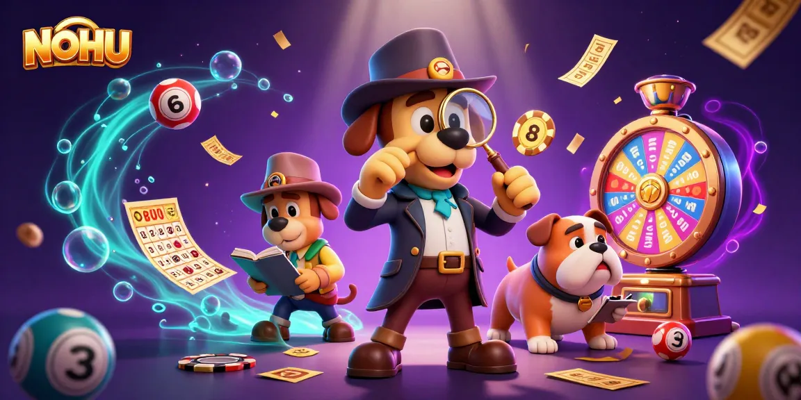 Engage in thrilling gambling at NOHU with a detective duo uncovering casino treasures amidst vibrant game elements.