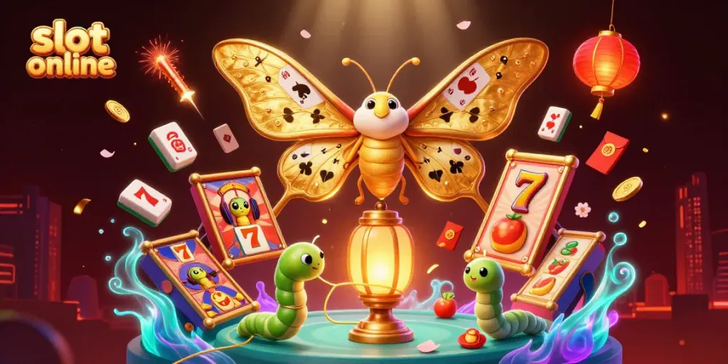 Engage in thrilling slot online gaming with stunning visuals of 3D creatures and casino elements.