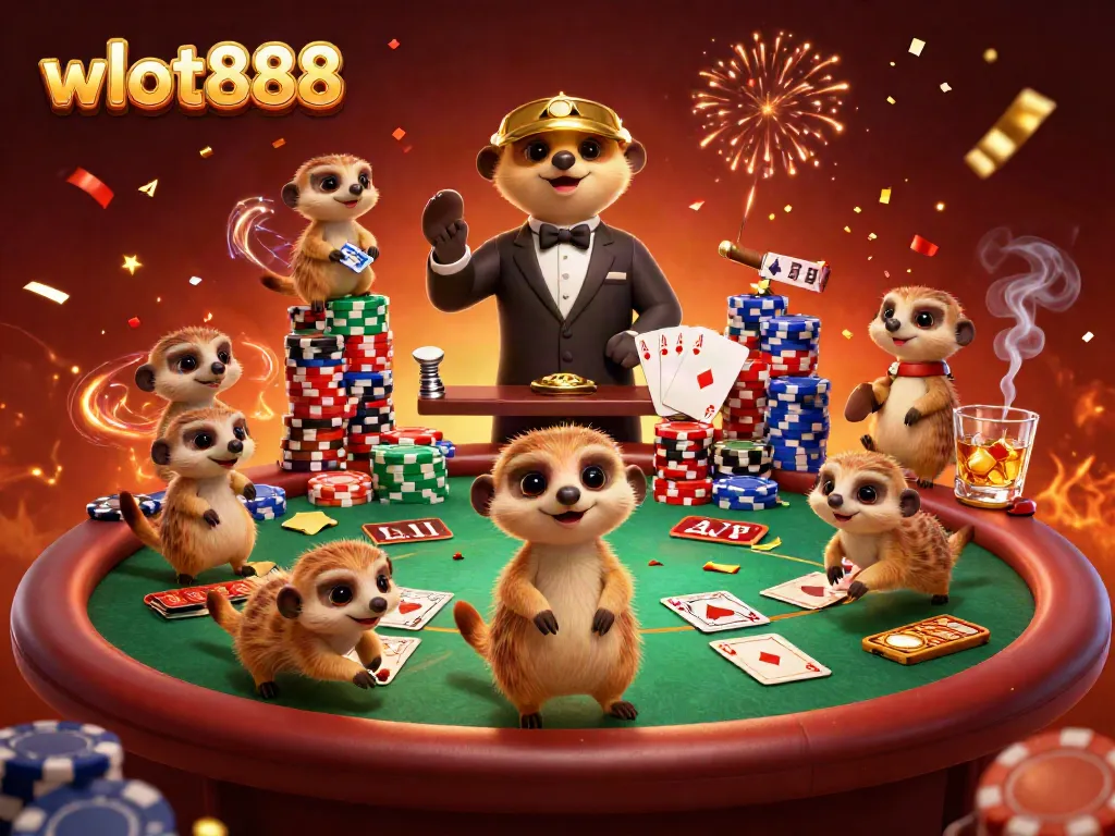 Wslot888 memberikan pengalaman bermain kasino dengan karakter meerkat yang mengoperasikan kasino dengan aktivitas dinamis.