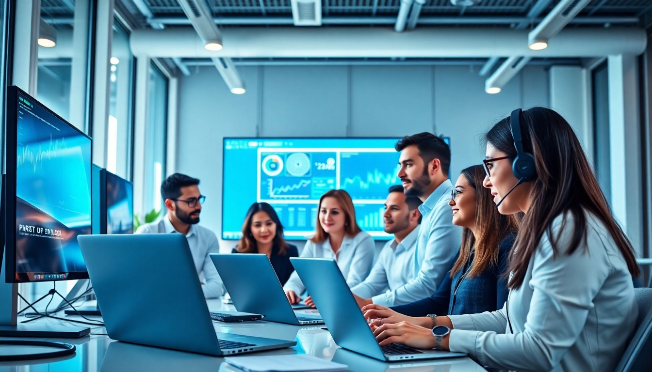 Discovering what is the best IT support company in London through collaboration in a modern office.